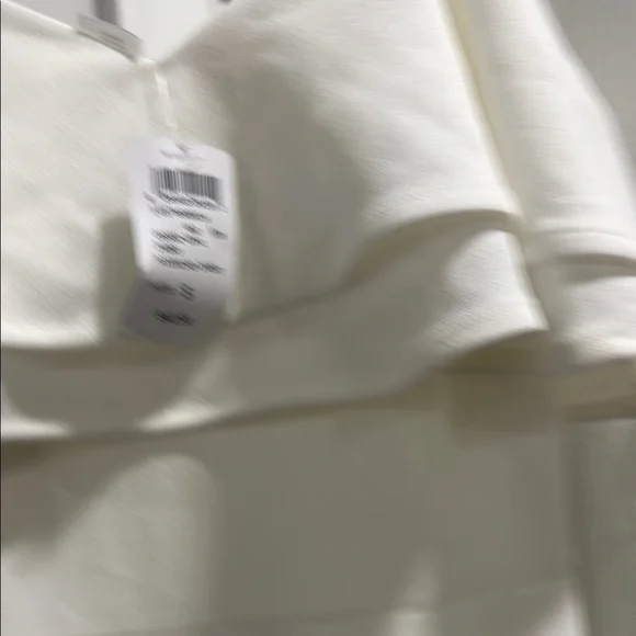 Windsor White Ruffled Jumpsuit with Wide-Leg Pants - Picture 3 of 9